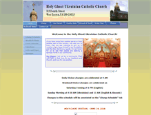 Tablet Screenshot of holyghost-ukrainian-catholic.org